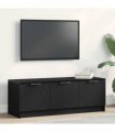 vidaXL TV Cabinet Black Oak 102 x 35 x 36.5 cm Engineered Wood