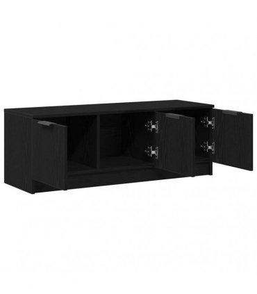 vidaXL TV Cabinet Black Oak 102 x 35 x 36.5 cm Engineered Wood
