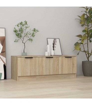 vidaXL TV Cabinet Sonoma Oak 102x35x36.5 cm Engineered Wood