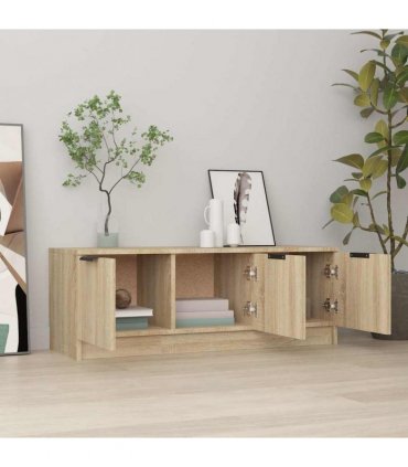 vidaXL TV Cabinet Sonoma Oak 102x35x36.5 cm Engineered Wood