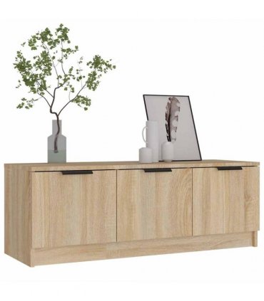 vidaXL TV Cabinet Sonoma Oak 102x35x36.5 cm Engineered Wood