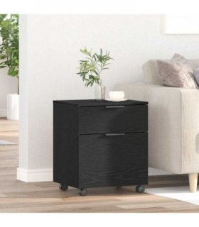 vidaXL File Cabinet Black Oak 45 x 38 x 54 cm Engineered Wood