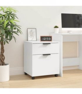 vidaXL File Cabinet | White | Engineered wood | Medium | File Cabinet