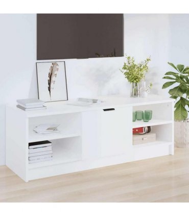 vidaXL TV Cabinet White 102x35.5x36.5 cm Engineered Wood