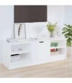 vidaXL TV Cabinet White 102x35.5x36.5 cm Engineered Wood