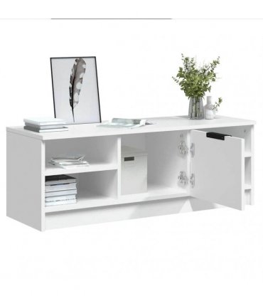 vidaXL TV Cabinet White 102x35.5x36.5 cm Engineered Wood