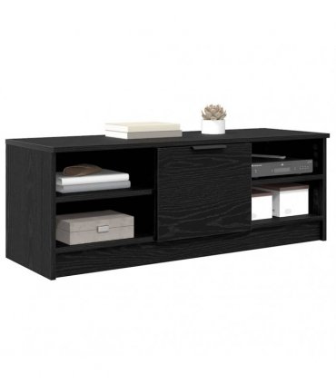 vidaXL TV Cabinet Black Oak 102 x 35 x 36.5 cm Engineered Wood — V0672032080