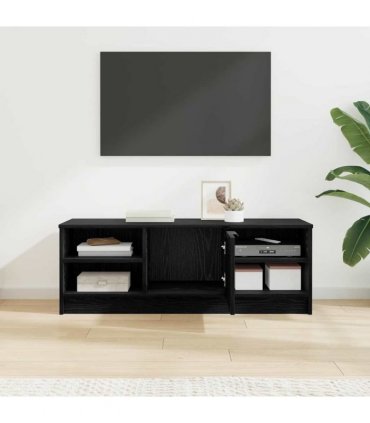 vidaXL TV Cabinet Black Oak 102 x 35 x 36.5 cm Engineered Wood — V0672032080