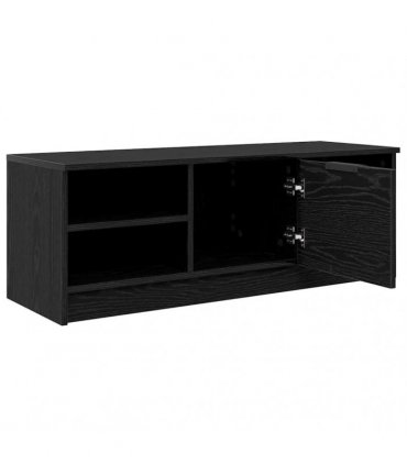 vidaXL TV Cabinet Black Oak 102 x 35 x 36.5 cm Engineered Wood — V0672032080