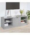 vidaXL TV Cabinet Concrete Grey 102x35.5x36.5 cm Engineered Wood
