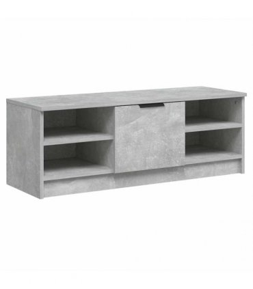 vidaXL TV Cabinet Concrete Grey 102x35.5x36.5 cm Engineered Wood