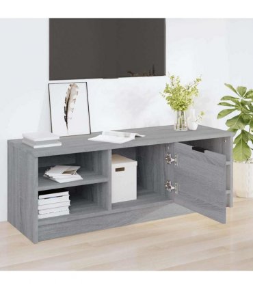 vidaXL TV Cabinet Grey Sonoma 102x35.5x36.5 cm Engineered Wood