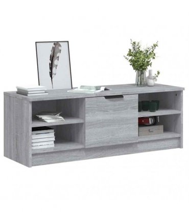 vidaXL TV Cabinet Grey Sonoma 102x35.5x36.5 cm Engineered Wood