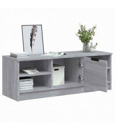 vidaXL TV Cabinet Grey Sonoma 102x35.5x36.5 cm Engineered Wood