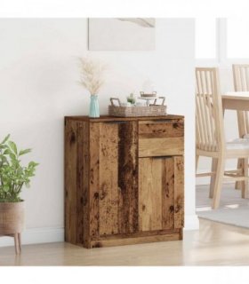 vidaXL Sideboard with Drawer Old Wood 60 x 30 x 70 cm Engineered Wood