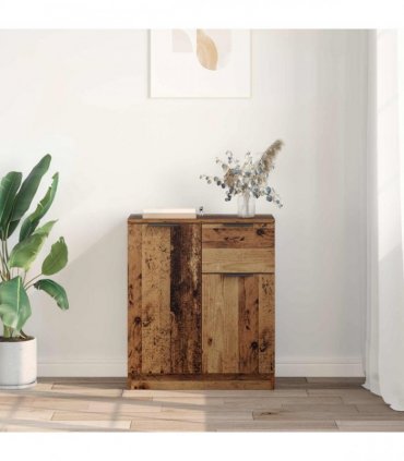 vidaXL Sideboard with Drawer Old Wood 60 x 30 x 70 cm Engineered Wood