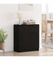 vidaXL Sideboard with Drawer Black Oak 60 x 30 x 70 cm Engineered Wood — V0672032086