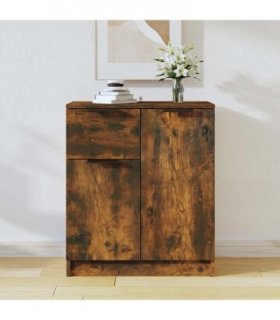 vidaXL Sideboard Smoked Oak 60x30x70 cm Engineered Wood — V0672032092
