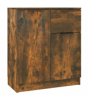 vidaXL Sideboard Smoked Oak 60x30x70 cm Engineered Wood — V0672032092