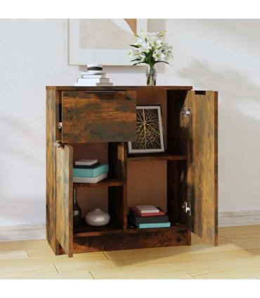vidaXL Sideboard Smoked Oak 60x30x70 cm Engineered Wood — V0672032092