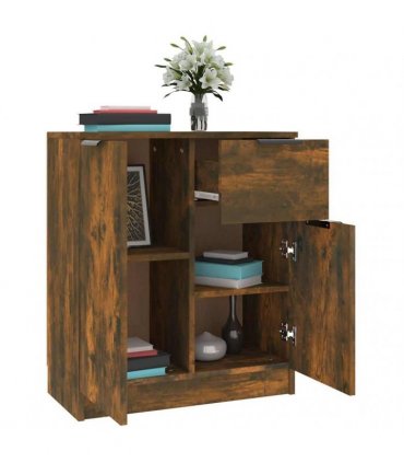 vidaXL Sideboard Smoked Oak 60x30x70 cm Engineered Wood — V0672032092
