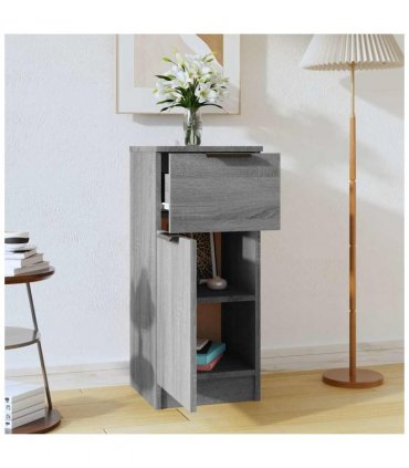 vidaXL Sideboard Grey Sonoma 30x30x70 cm Engineered Wood