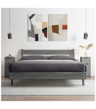 vidaXL Sideboards 2 pcs Concrete Grey 30x30x70 cm Engineered Wood