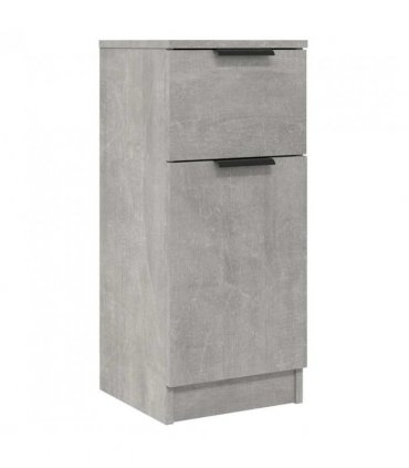 vidaXL Sideboards 2 pcs Concrete Grey 30x30x70 cm Engineered Wood