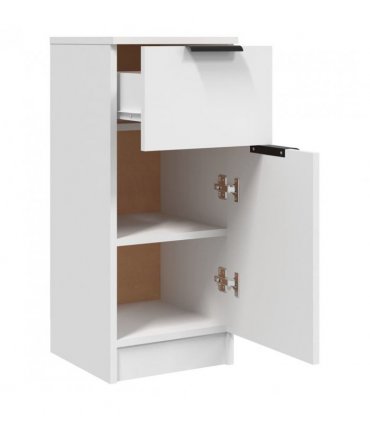 vidaXL Sideboard | White | Engineered wood | Compact | Sideboard | Rectangular