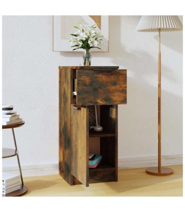 vidaXL Sideboard | Smoked Oak | Engineered Wood | Medium | Cabinet | Square