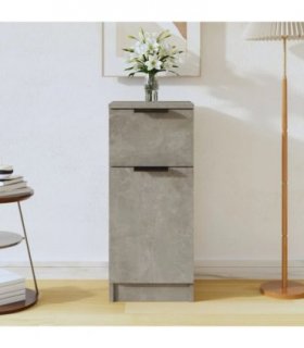 vidaXL Sideboard Concrete Grey 30x30x70 cm Engineered Wood