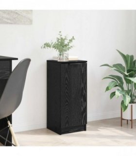 vidaXL Sideboard Black Oak 30 x 30 x 70 cm Engineered Wood