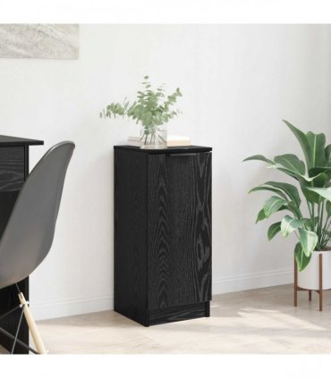 vidaXL Sideboard Black Oak 30 x 30 x 70 cm Engineered Wood