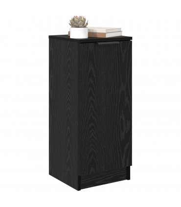 vidaXL Sideboard Black Oak 30 x 30 x 70 cm Engineered Wood