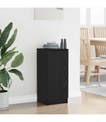 vidaXL Sideboard Black Oak 30 x 30 x 70 cm Engineered Wood