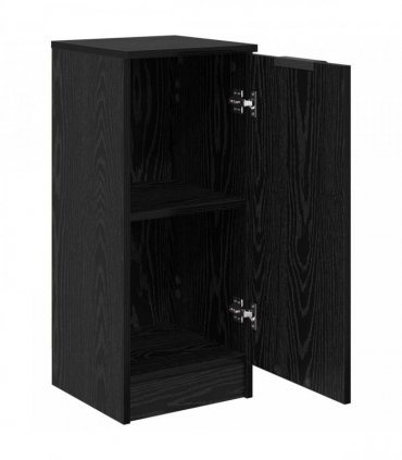 vidaXL Sideboard Black Oak 30 x 30 x 70 cm Engineered Wood