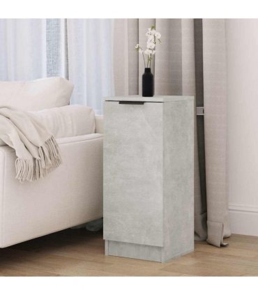 vidaXL Sideboard Concrete Grey 30x30x70 cm Engineered Wood — V0672032112