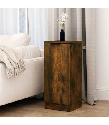 vidaXL Sideboard Smoked Oak 30x30x70 cm Engineered Wood