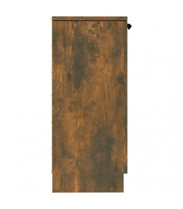 vidaXL Sideboard Smoked Oak 30x30x70 cm Engineered Wood