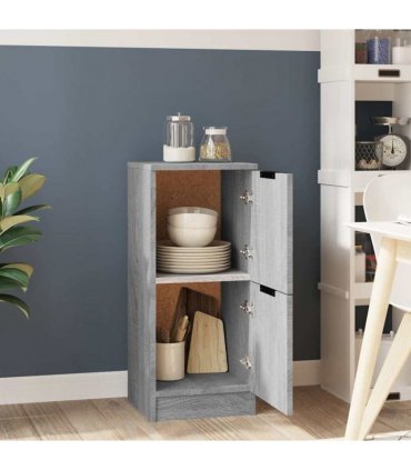 vidaXL Sideboard Grey Sonoma 30x30x70 cm Engineered Wood — V0672032135
