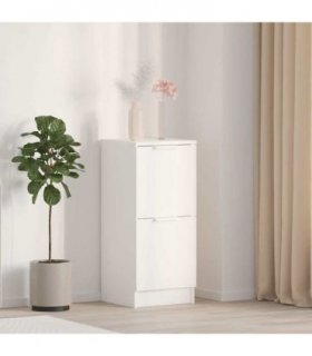 vidaXL Sideboard White 30x30x70 cm Engineered Wood — V0672032137