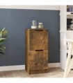 vidaXL Sideboard Smoked Oak 30x30x70 cm Engineered Wood — V0672032139
