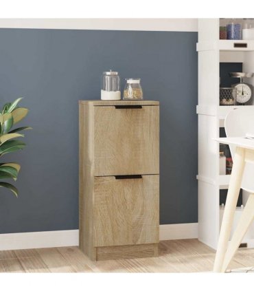 vidaXL Sideboard Sonoma Oak 30x30x70 cm Engineered Wood — V0672032140
