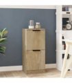 vidaXL Sideboard Sonoma Oak 30x30x70 cm Engineered Wood — V0672032140