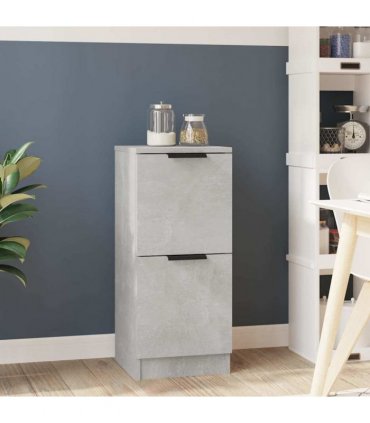 vidaXL Sideboard Concrete Grey 30x30x70 cm Engineered Wood — V0672032141