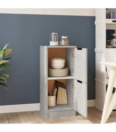 vidaXL Sideboard Concrete Grey 30x30x70 cm Engineered Wood — V0672032141