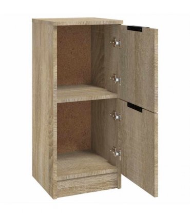 vidaXL Sideboards 2 pcs Sonoma Oak 30x30x70 cm Engineered Wood — V0672032142