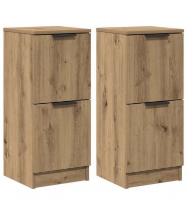 vidaXL Sideboards 2 pcs Artisan Oak 30x30x70 cm Engineered Wood — V0672032144