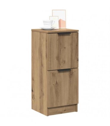 vidaXL Sideboards 2 pcs Artisan Oak 30x30x70 cm Engineered Wood — V0672032144