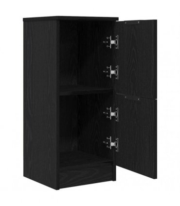 vidaXL Sideboard 2 pcs Black Oak 30 x 30 x 70 cm Engineered Wood — V0672032148